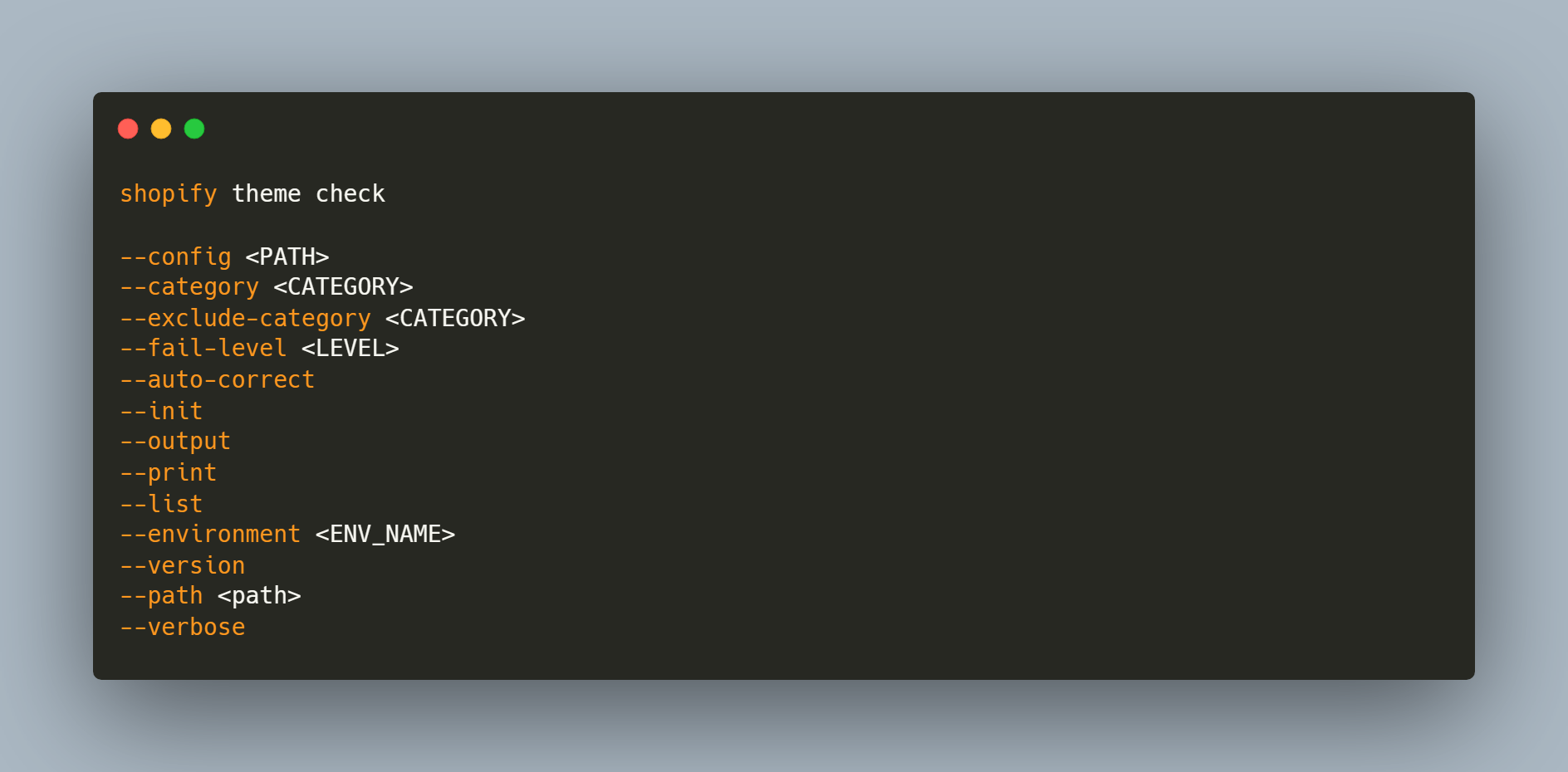 shopify theme check